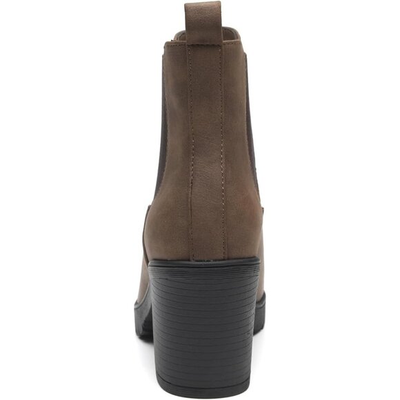 Tyndall Ankle Boot Women Brown Polyurethane Low Heel - Picture 3 of 6